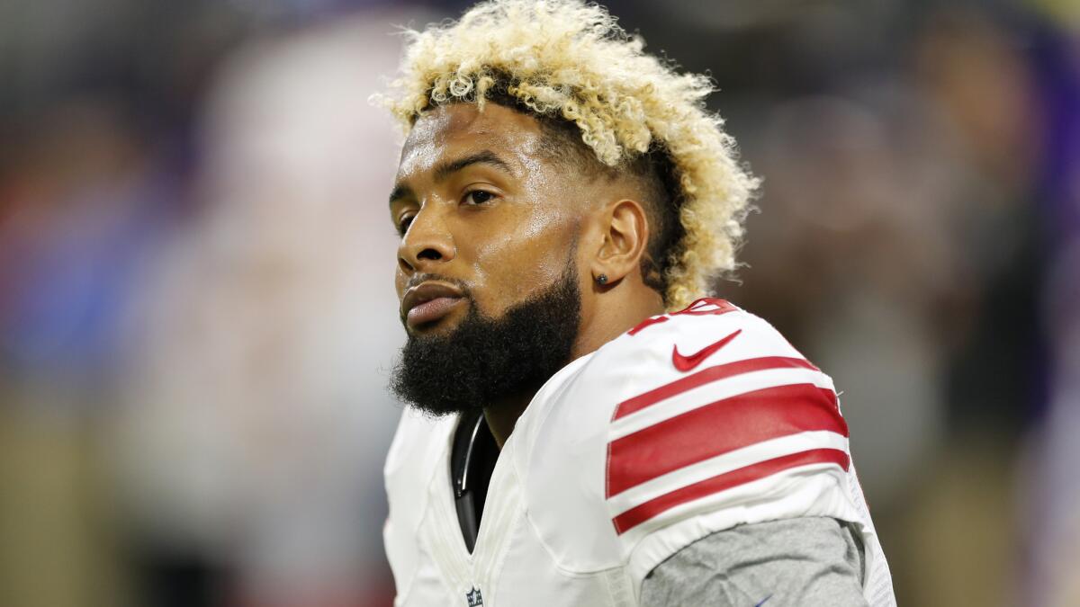 Giants receiver Odell Beckham Jr. had three catches for 23 yards Monday night against the Vikings.