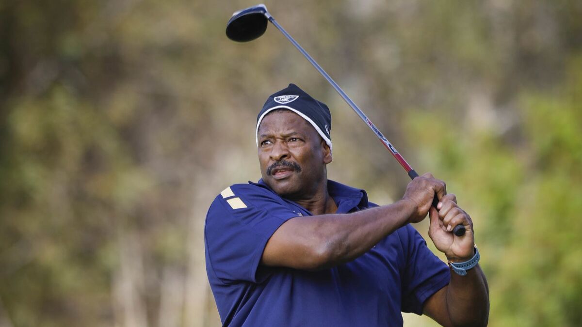 College Football Hall of Famer Napoleon McCallum opened up about his San Diego connections Thursday during a golf event at Riverwalk Golf Club.