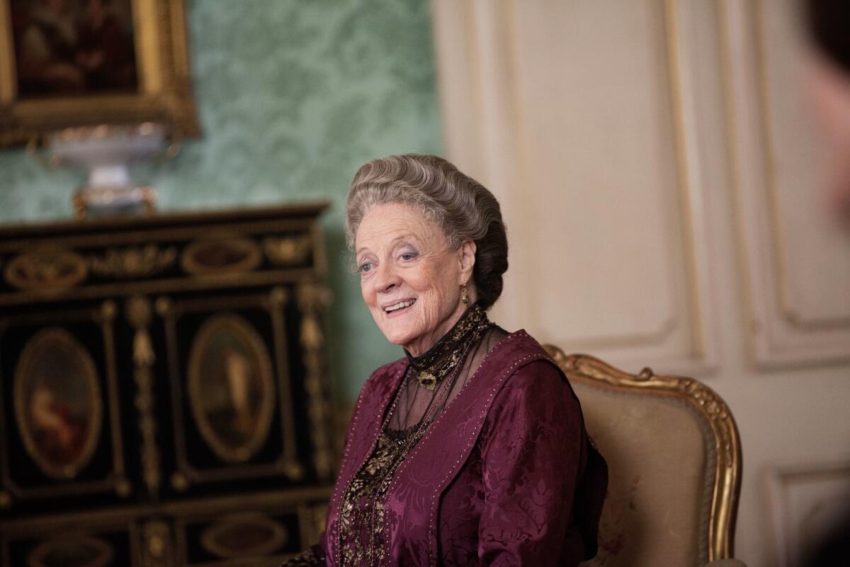 Maggie Smith as the Dowager Countess in the "Downton Abbey" series.