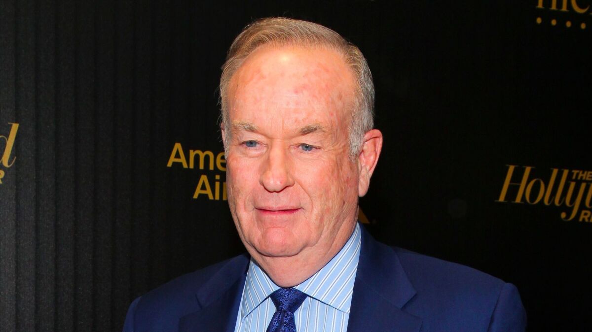 Fox News host Bill O'Reilly attends the Hollywood Reporter's "35 Most Powerful People in Media" celebration in New York in 2016.