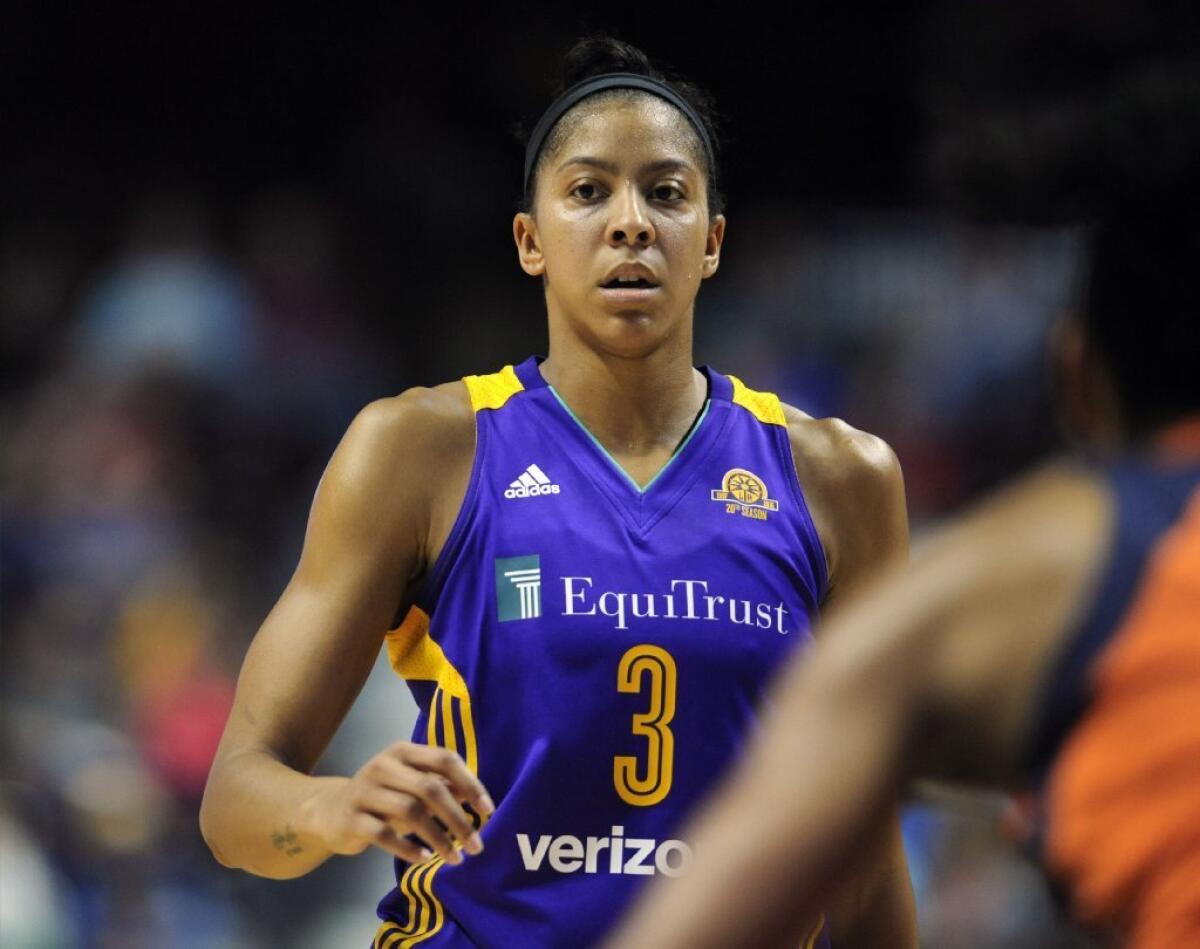 Candace Parker had 15 points with six rebounds for the Sparks in a win over the Stars, 74-61, on June 4.