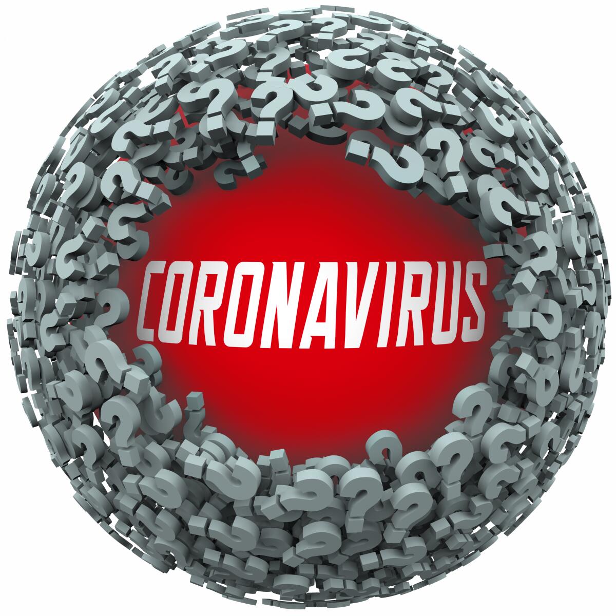 Coronavirus questions illustration