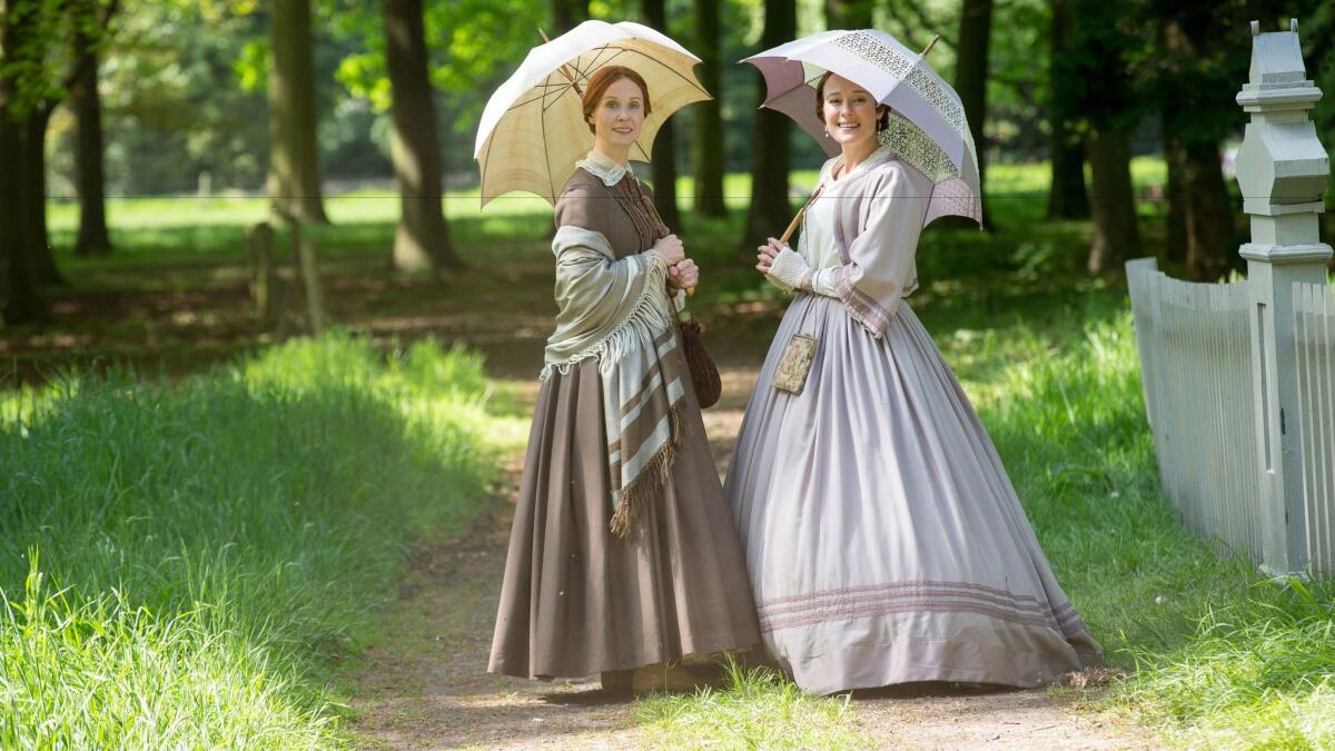 Cynthia Nixon as Emily Dickinson and Jennifer Ehle as Vinnie Dickinson in "A Quiet Passion." (Johan Voets / Hurricane Films / Music Box Film)