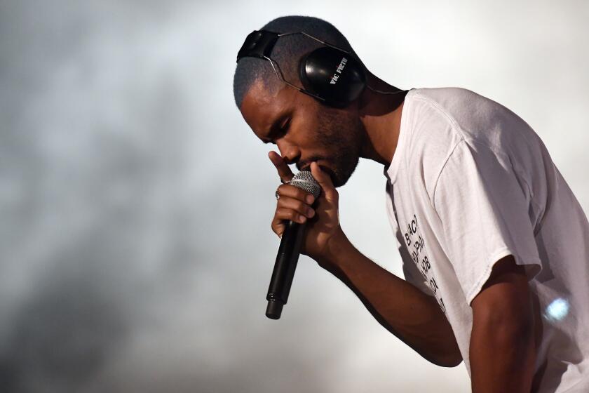 Frank Ocean performs at the 2017 Panorama Music Festival on Randall's Island in New York on July 28, 2017. / AFP PHOTO / ANGELA WEISS (Photo credit should read ANGELA WEISS/AFP via Getty Images)