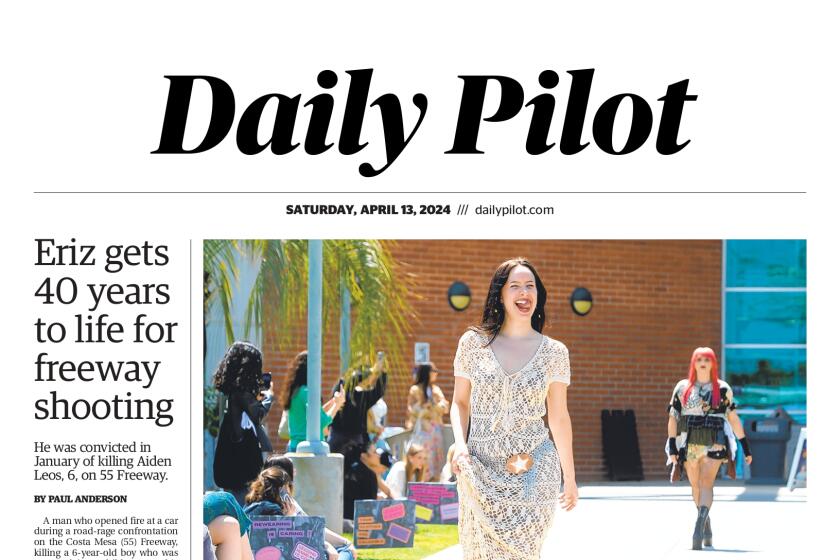 Front page of the Daily Pilot e-newspaper for Saturday, April 13, 2024.