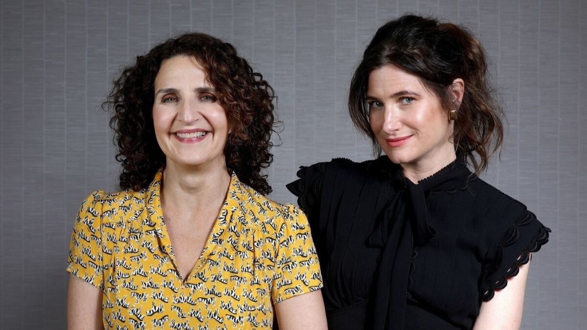 Writer-director Tamara Jenkins and actress Kathryn Hahn collaborated on the "somewhat autobiographical" movie "Private Life," and are photographed at the Four Seasons Hotel in Los Angeles on Sept. 24, 2018.