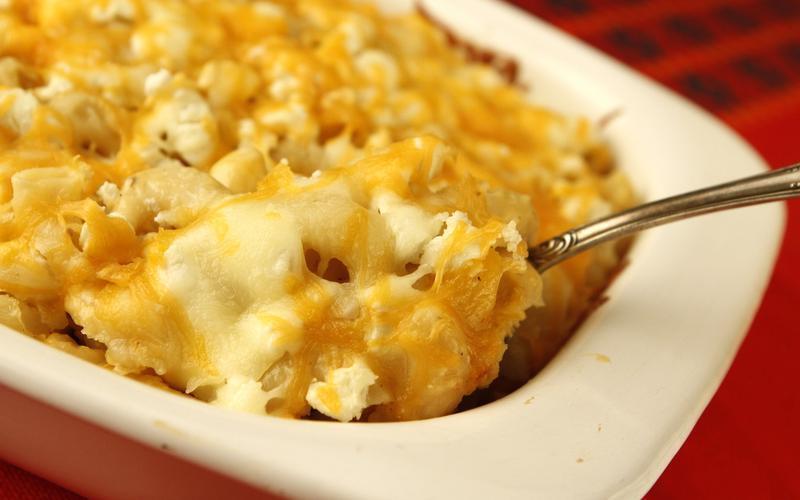 With no fewer than four types of cheese, mac 'n' cheese couldn't get much better than this version.