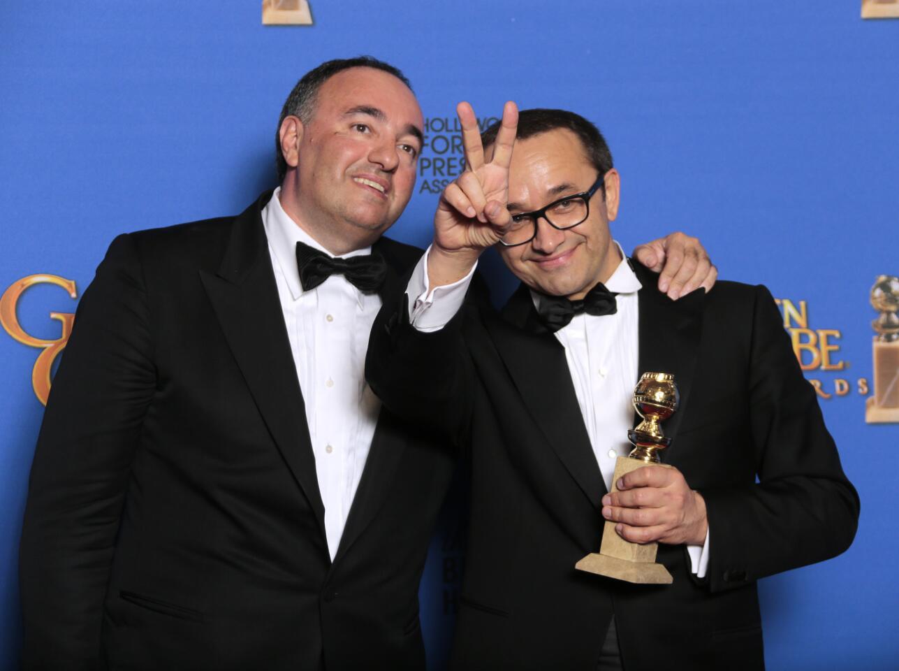Celebrity reactions | Andrey Zvyagintsev, right, director