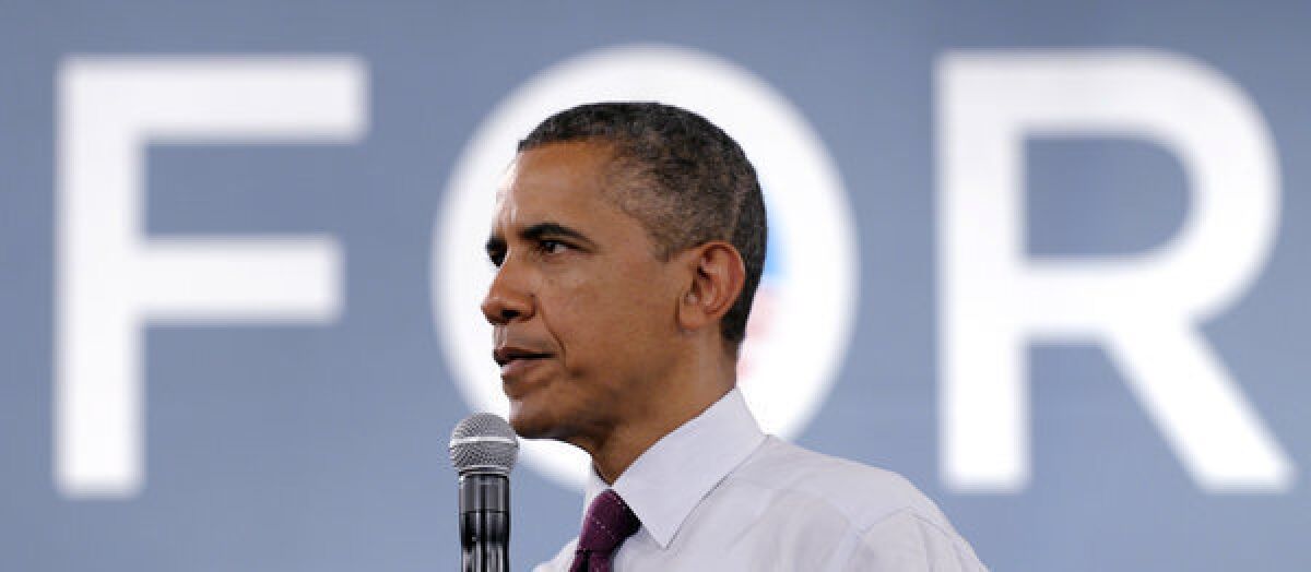 President Obama campaigns in Cincinnati.