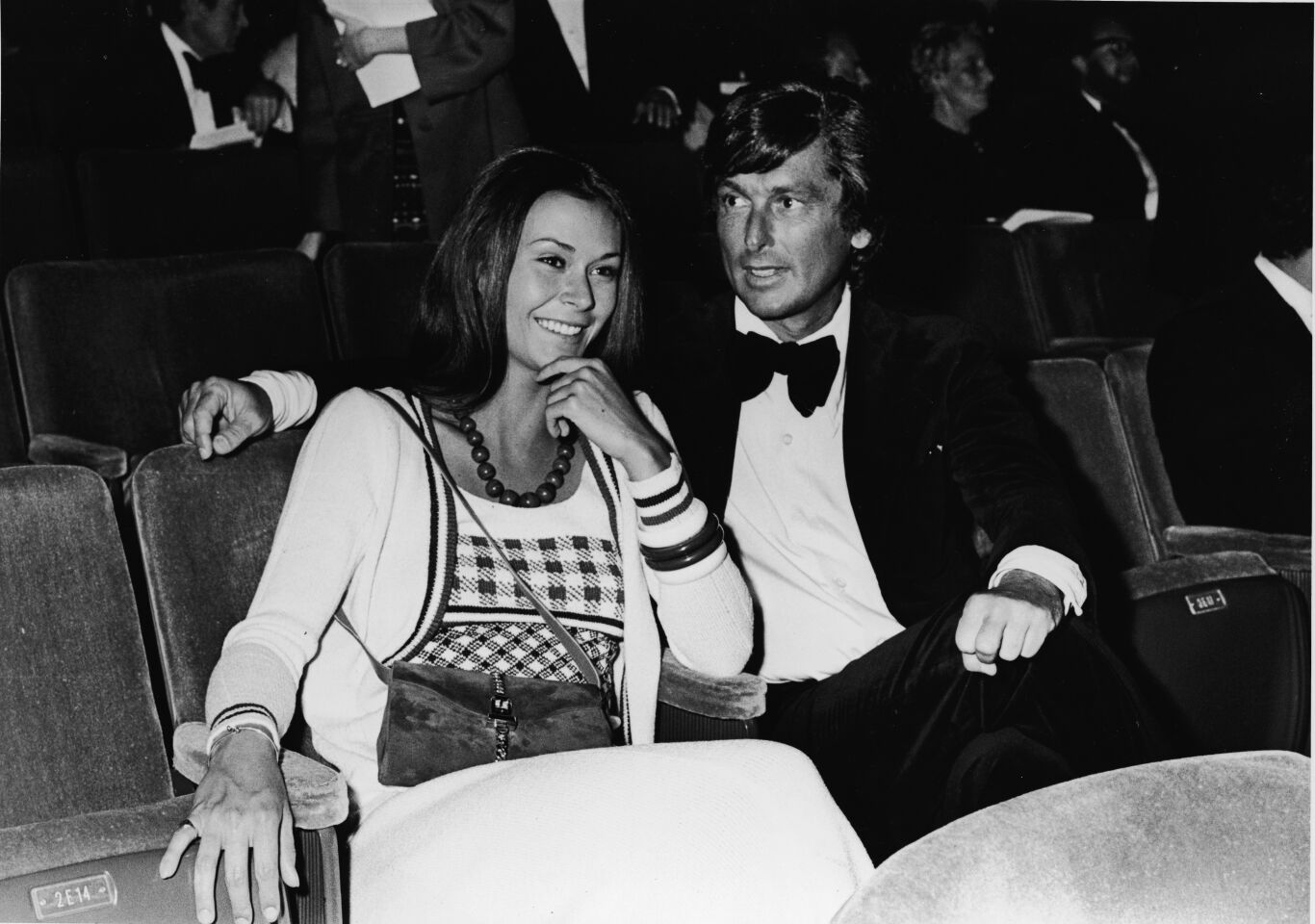 Kate Jackson and Robert Evans in 1973