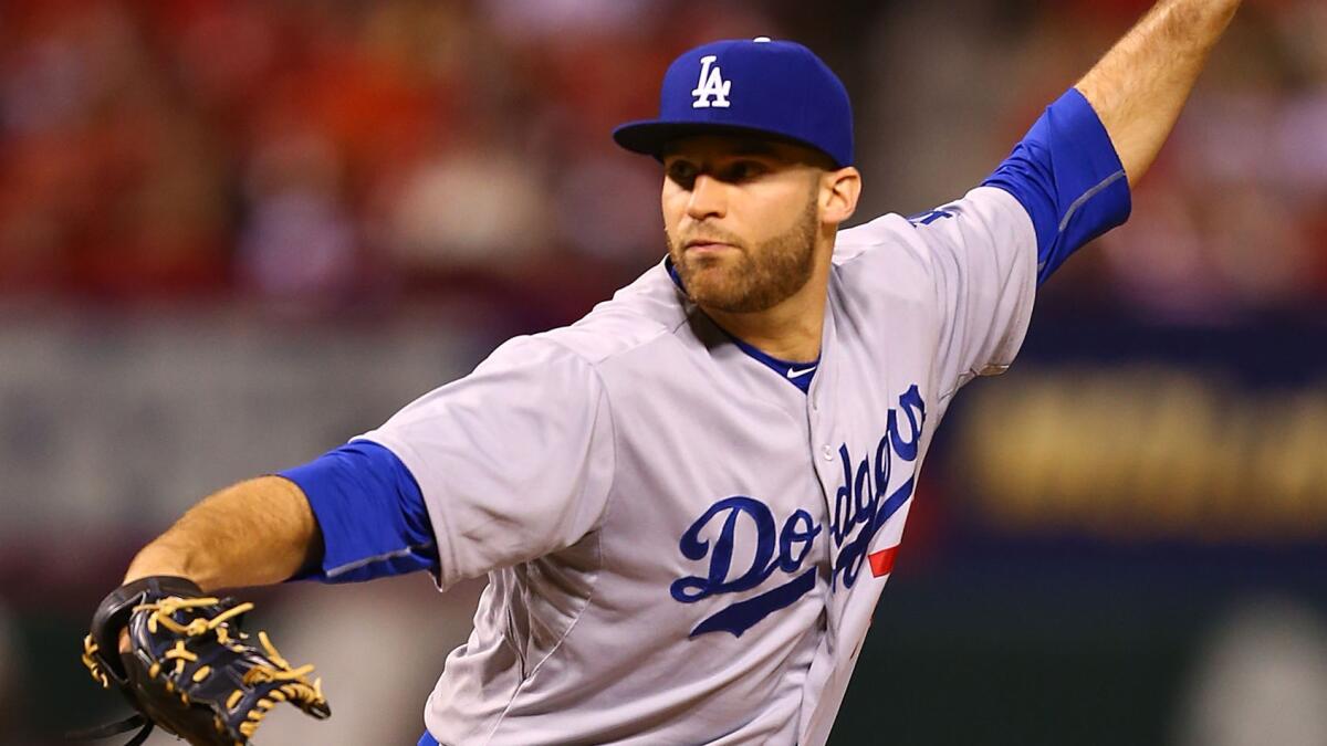 Dodgers reliever Paco Rodriguez delivers a pitch during a game against the St. Louis Cardinals on Friday.