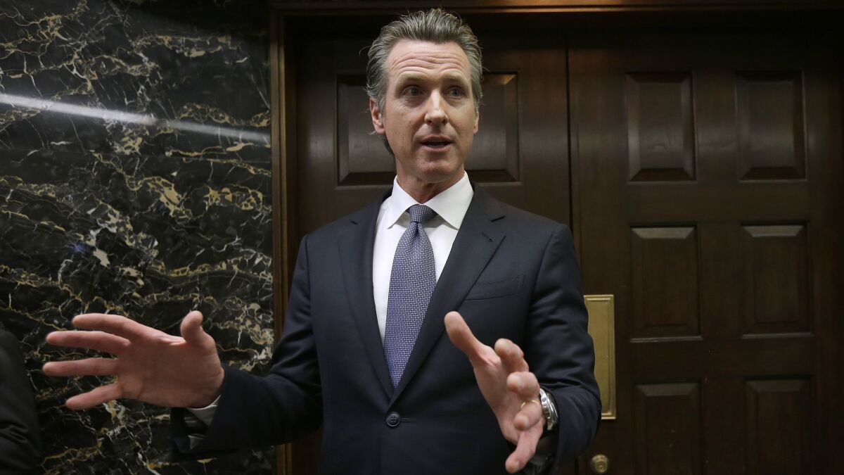 Gov. Gavin Newsom at the Capitol this month.