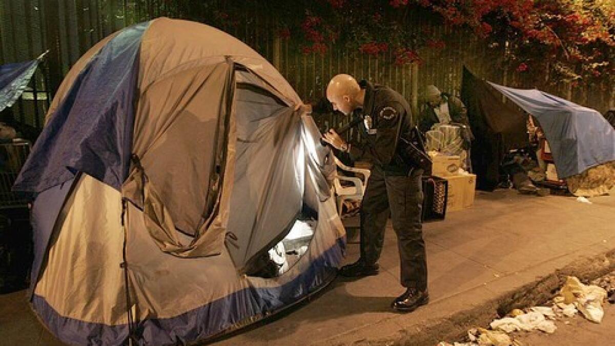Tent encampments used to be rare on Skid Row. Now they take up city blocks
