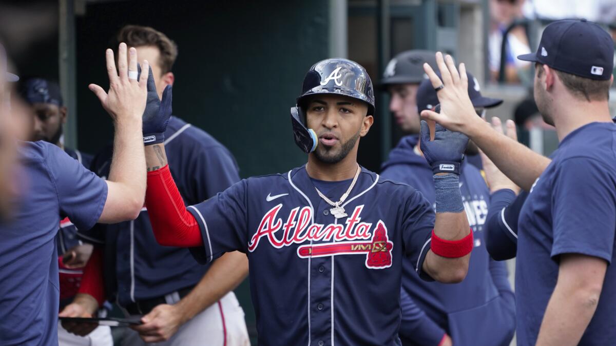 Rosario has 4 hits, including go-ahead 2-run homer, as Braves beat Giants  6-5 - The San Diego Union-Tribune