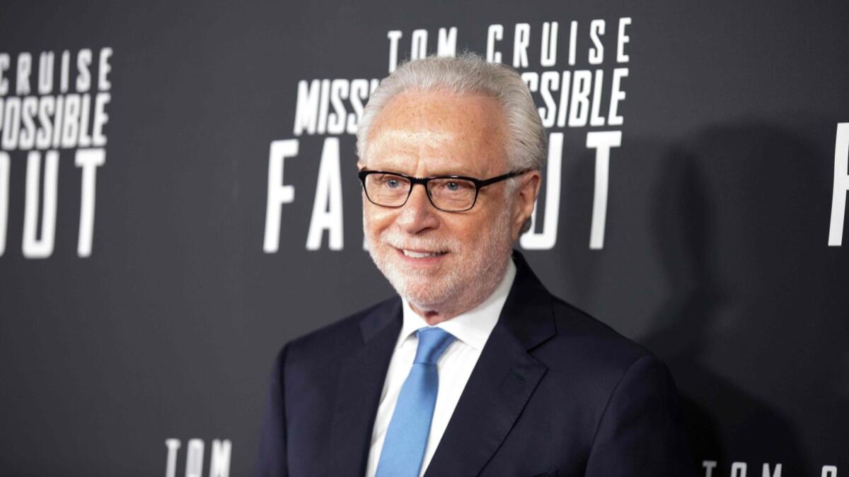 CNN anchor Wolf Blitzer arrives for a screening of "Mission Impossible - Fallout," a film in which he plays himself, in Washington on July 22.