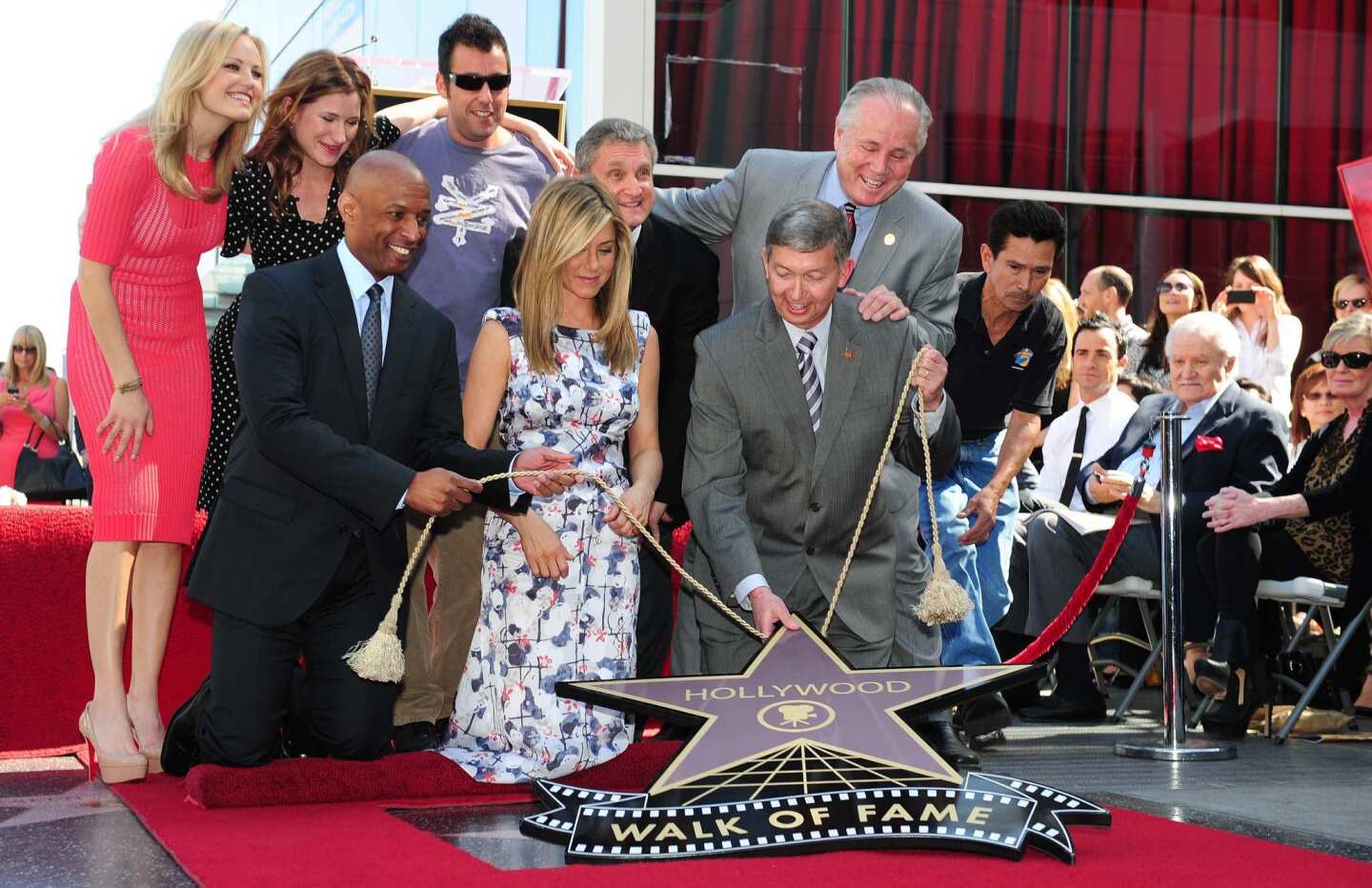 Jennifer Aniston's star is revealed.