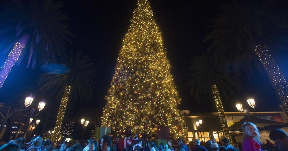 Fashion Island Tree Lighting Los Angeles Times