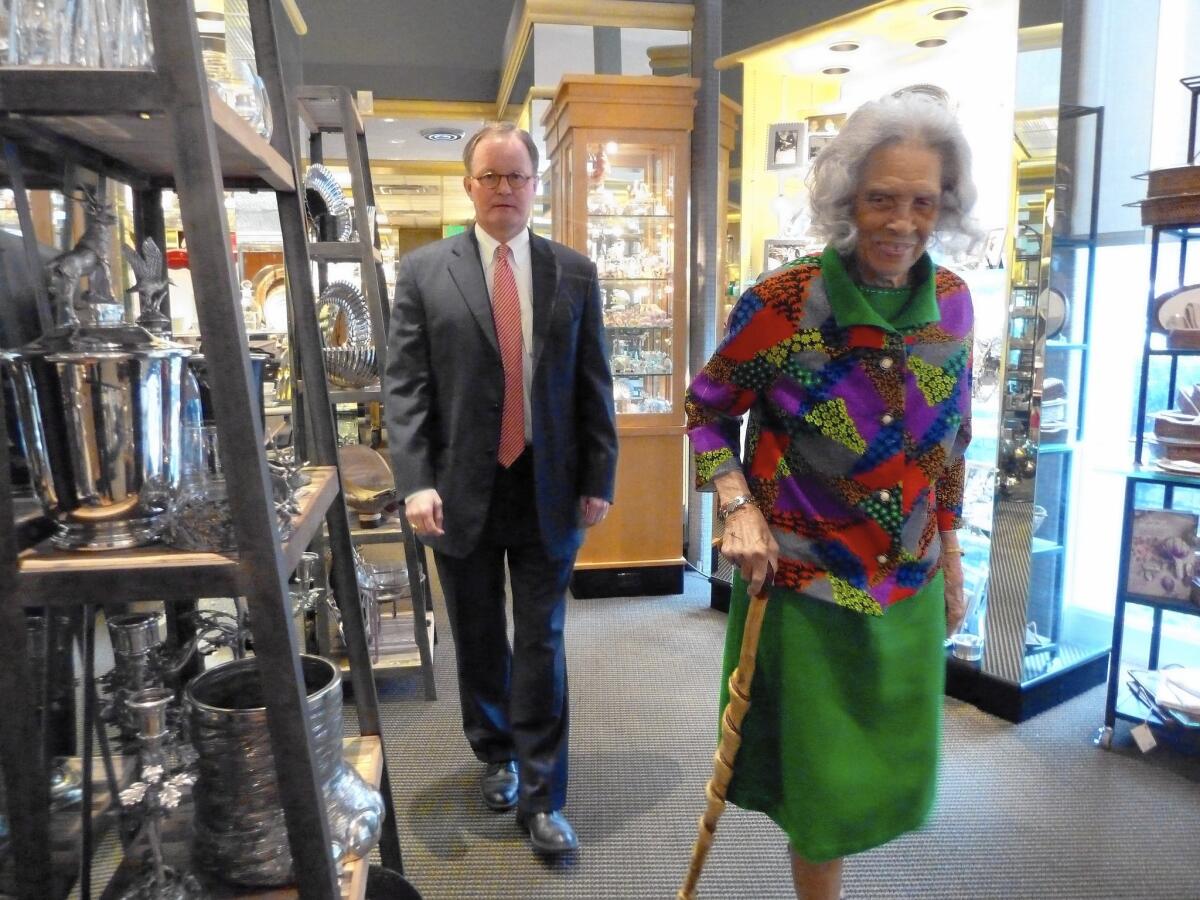 Frances Moore worked for Bromberg & Co. for more than 75 years. "Miz Frances" shared a special bond with the store owner, Ricky Bromberg. She died over the weekend at age 94.