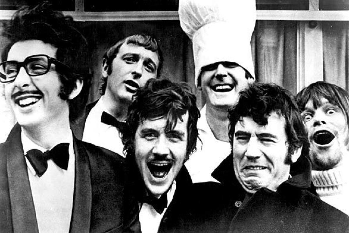  "Monty Python's" Eric Idle, left, Graham Chapman, Michael Palin, John Cleese, Terry Jones and Terry Gilliam.
