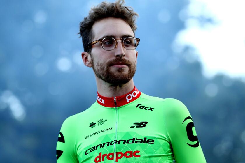 SACRAMENTO, CA - MAY 12: Taylor Phinney of the USA and Cannondale-Drapac Pro Cycling Team attends the AMGEN Tour of California Team Presentation on May 12, 2017 in Sacramento, California. (Photo by Bryn Lennon/Getty Images) ** OUTS - ELSENT, FPG, CM - OUTS * NM, PH, VA if sourced by CT, LA or MoD **