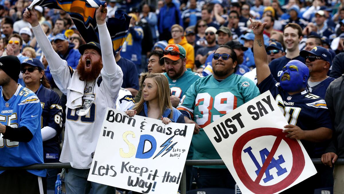 Chargers fans still have hope that the team will stay in San Diego after the NFL voted to have the Rams relocated to Inglewood.