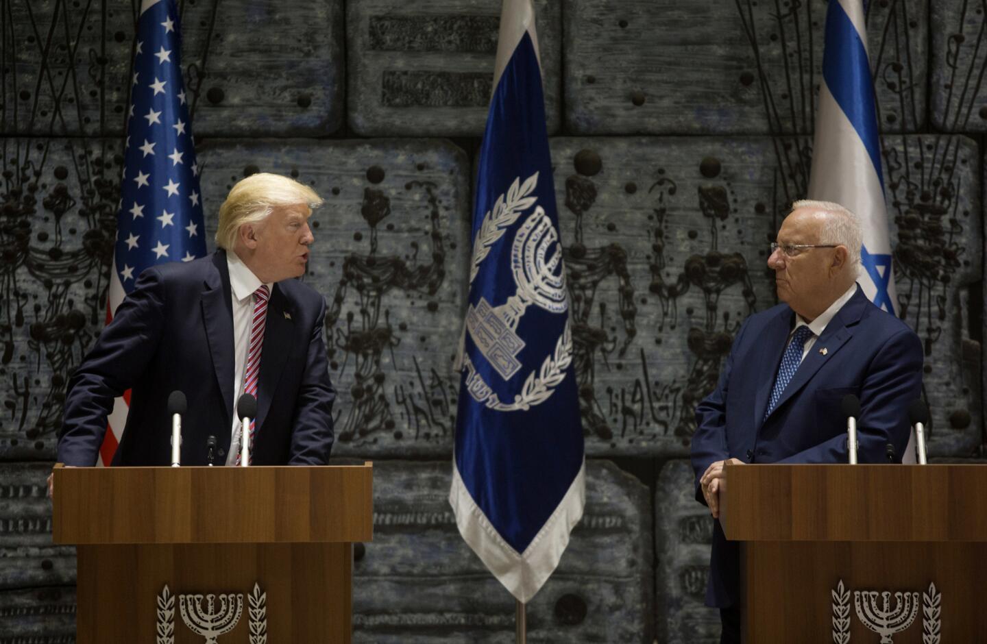 President Trump in Israel