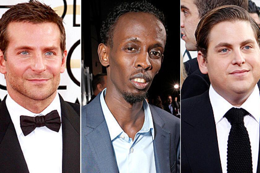 Bradley Cooper, Barkhad Abdi and Jonah Hill are among the supporting actor nominees.