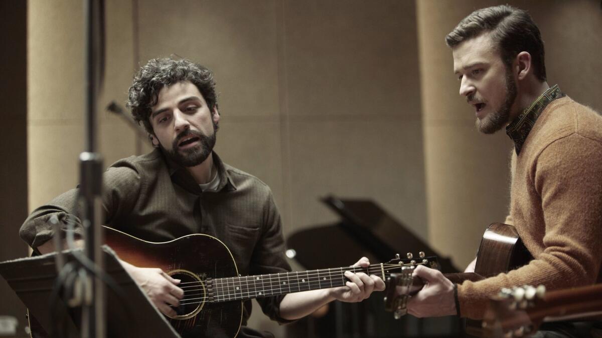 Oscar Issac, left, and Justin Timberlake star in "Inisde Llewyn Davis." (Alison Rosa / MCT)