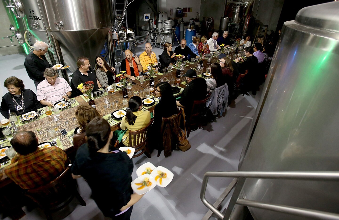 One of a growing number of secret supper clubs, PS Underground sends curious diners around the Palm Springs area, offering sparse clues as to the meal that awaits. A recent outing was held at the Coachella Valley Brewing Company in Thousand Palms.