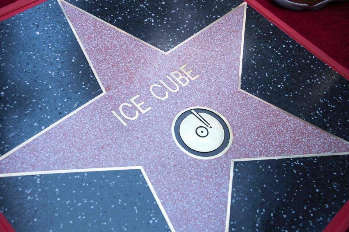 Ice Cube's star on the Hollywood Walk of Fame.