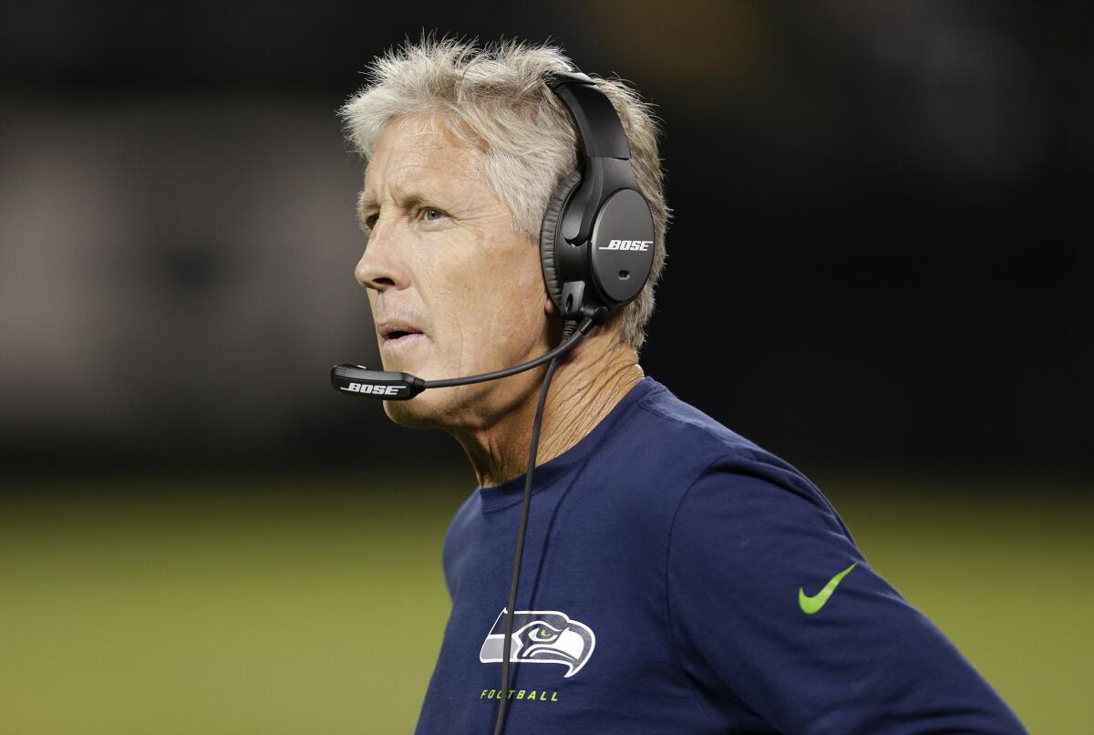 "Getting that Super Bowl ring to me was not the ultimate. I don't think our players think about it that way. It's 'That's what happened. Now, what's next?' " Seattle Coach Pete Carroll says.