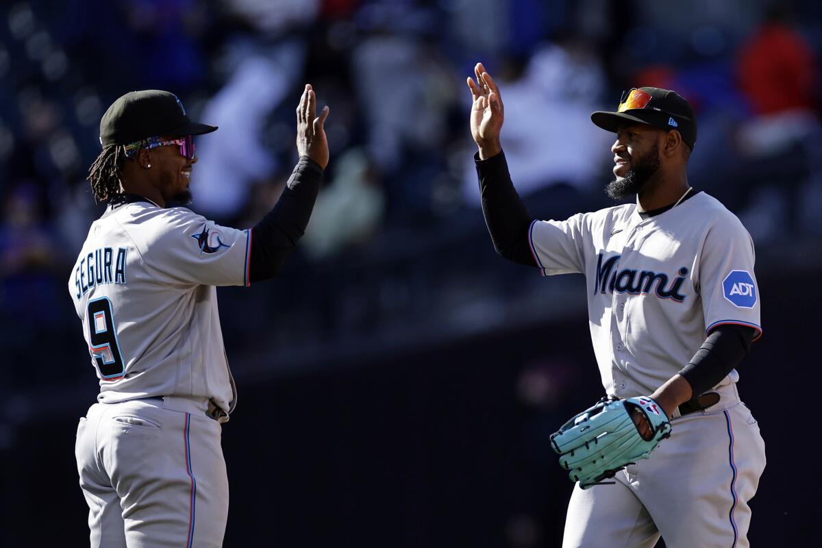 Skip Schumaker Jazz Chisholm Jr. Miami Marlins beat New York Mets