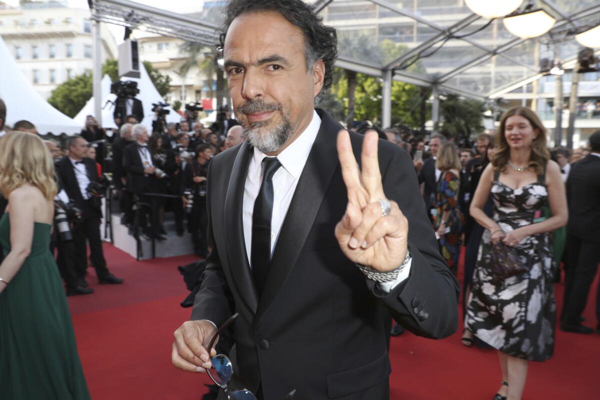 Alejandro González Iñárritu durante su visita al reciente Festival de Cannes, donde estrenó una instalación virtual que llega este verano a Los Ángeles.