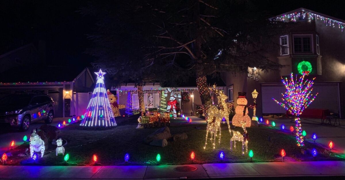Christmas lights in San Carlos