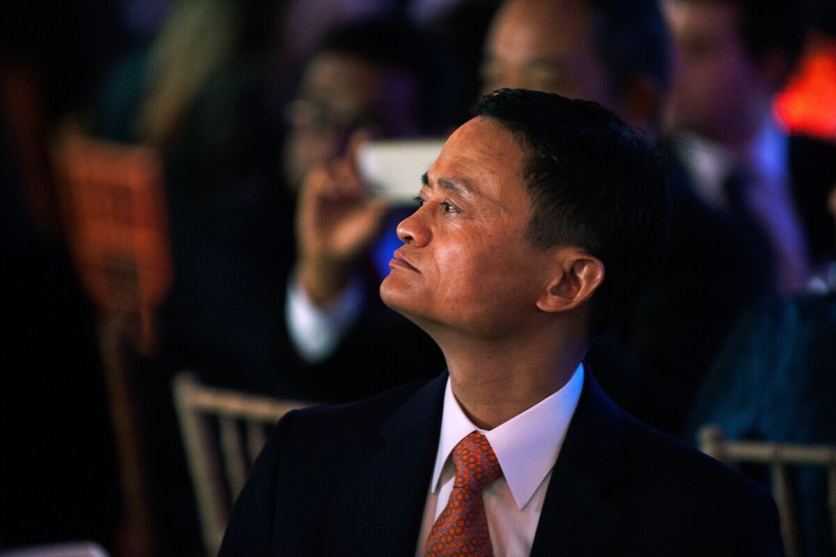 Alibaba Group founder Jack Ma at the Asia Game Changer Awards event in New York on Oct. 16.