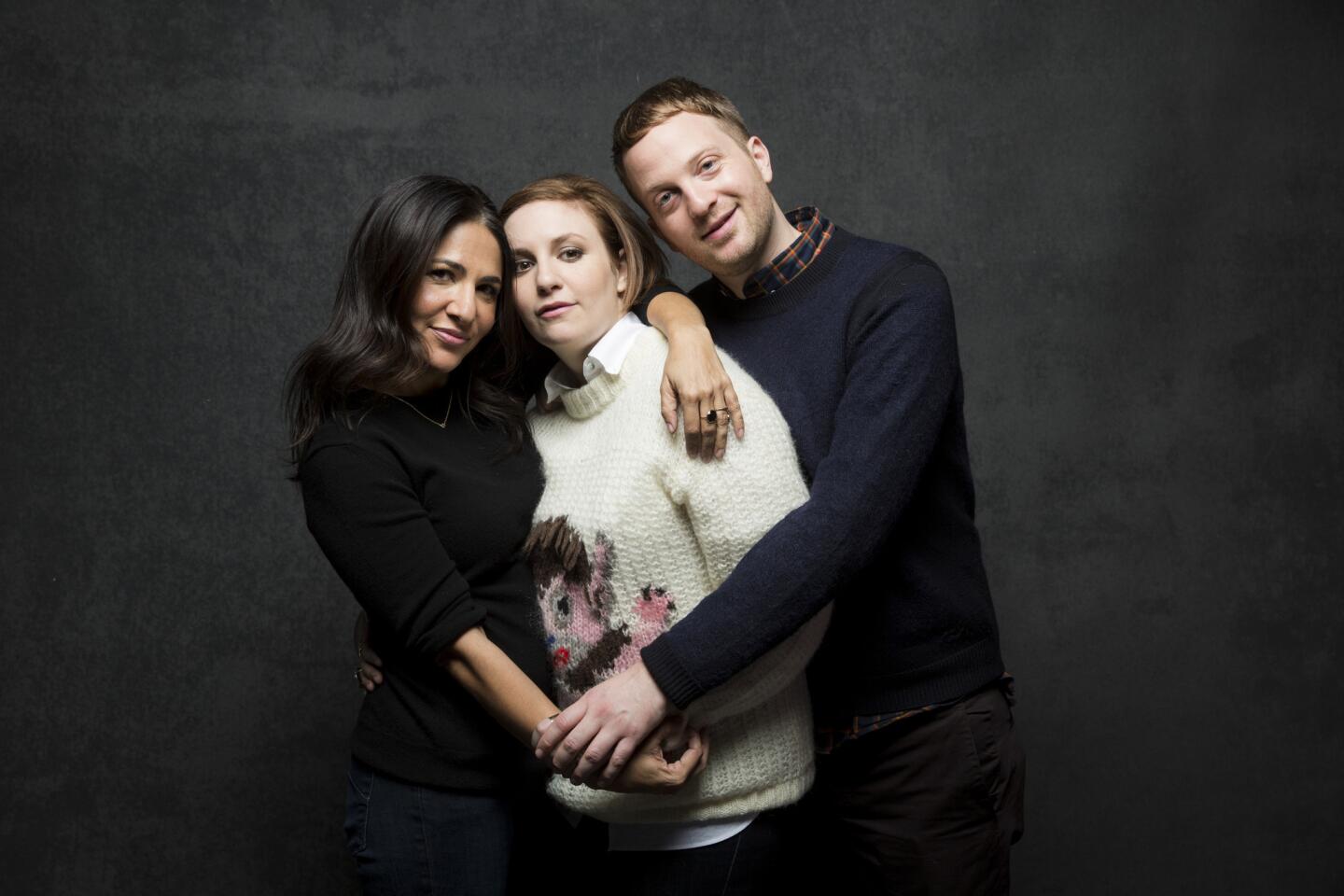 The team behind the documentary "It's Me, Hilary," about "Eloise" illustrator Hilary Knight. From left, producer Jenni Konner, producer Lena Dunham and director Matt Wolf.