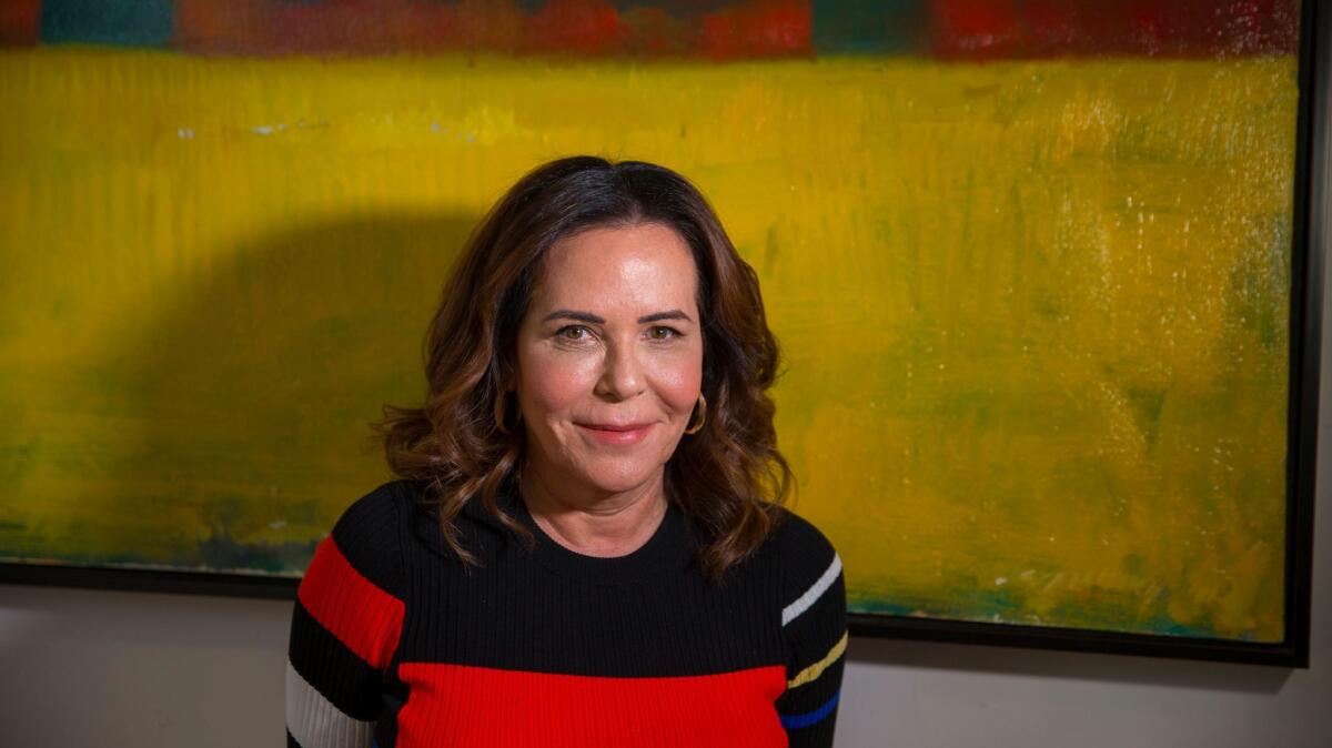 Director Denise Di Novi at her Santa Monica office. A producer for three decades (Tim Burton's "Edward Scissorhands" and "Ed Wood," Nicholas Sparks love stories, "Heathers"), she's making her directorial debut with the female-centric thriller "Unforgettable."
