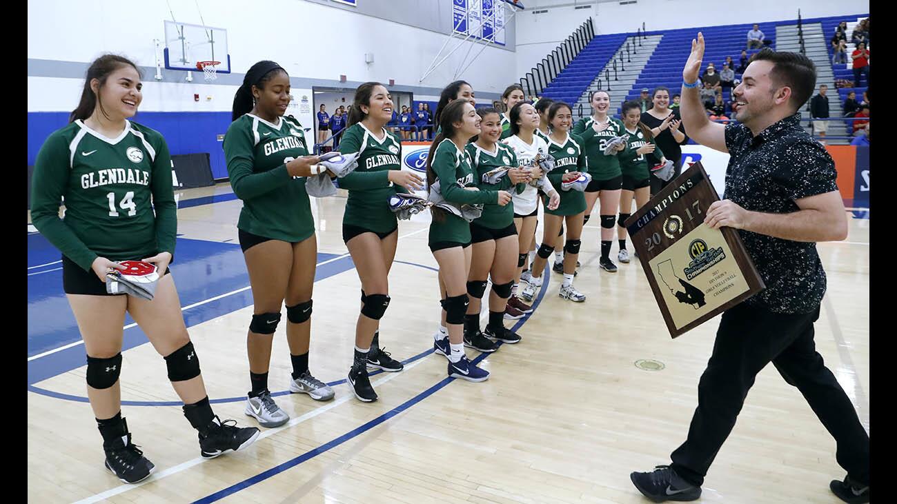 Photo Gallery: Glendale Adventist High School wins the CIF SS Div 9 girls volleyball championship