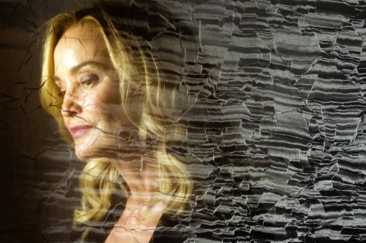 Jessica Lange, seen through a filmy veil, credits “American Horror Story” co-creator Ryan Murphy with luring her onto the show.