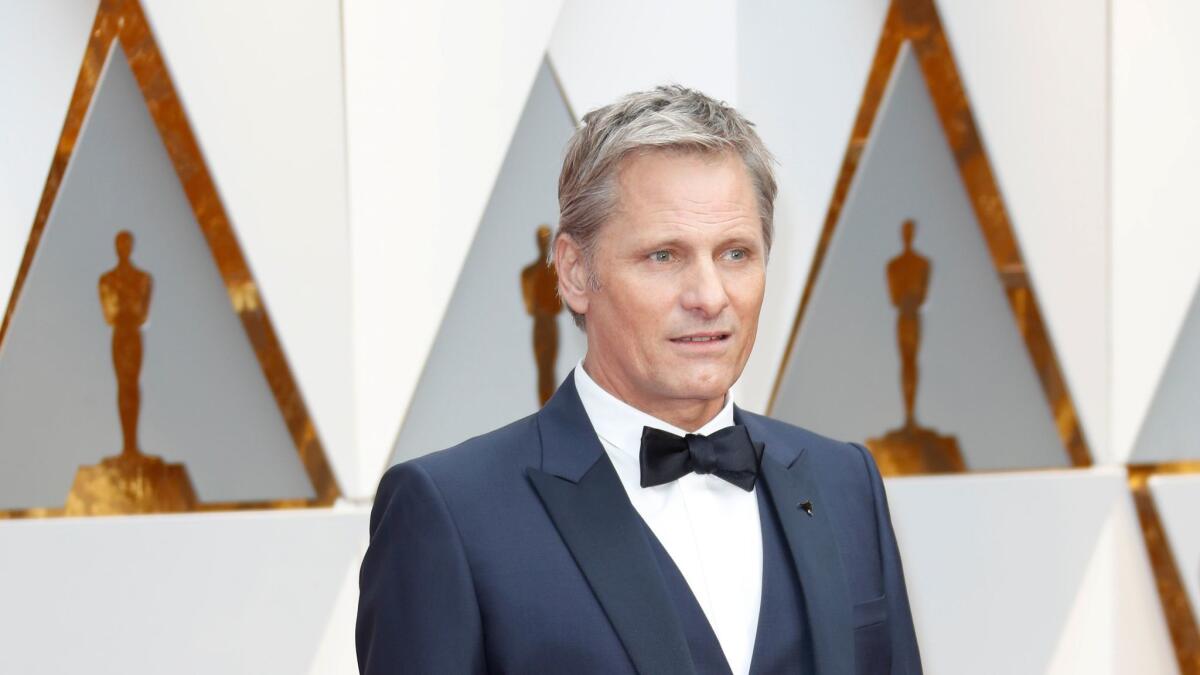 Viggo Mortensen during the arrivals at the 89th Academy Awards on Feb. 26 at the Dolby Theatre in Hollywood.