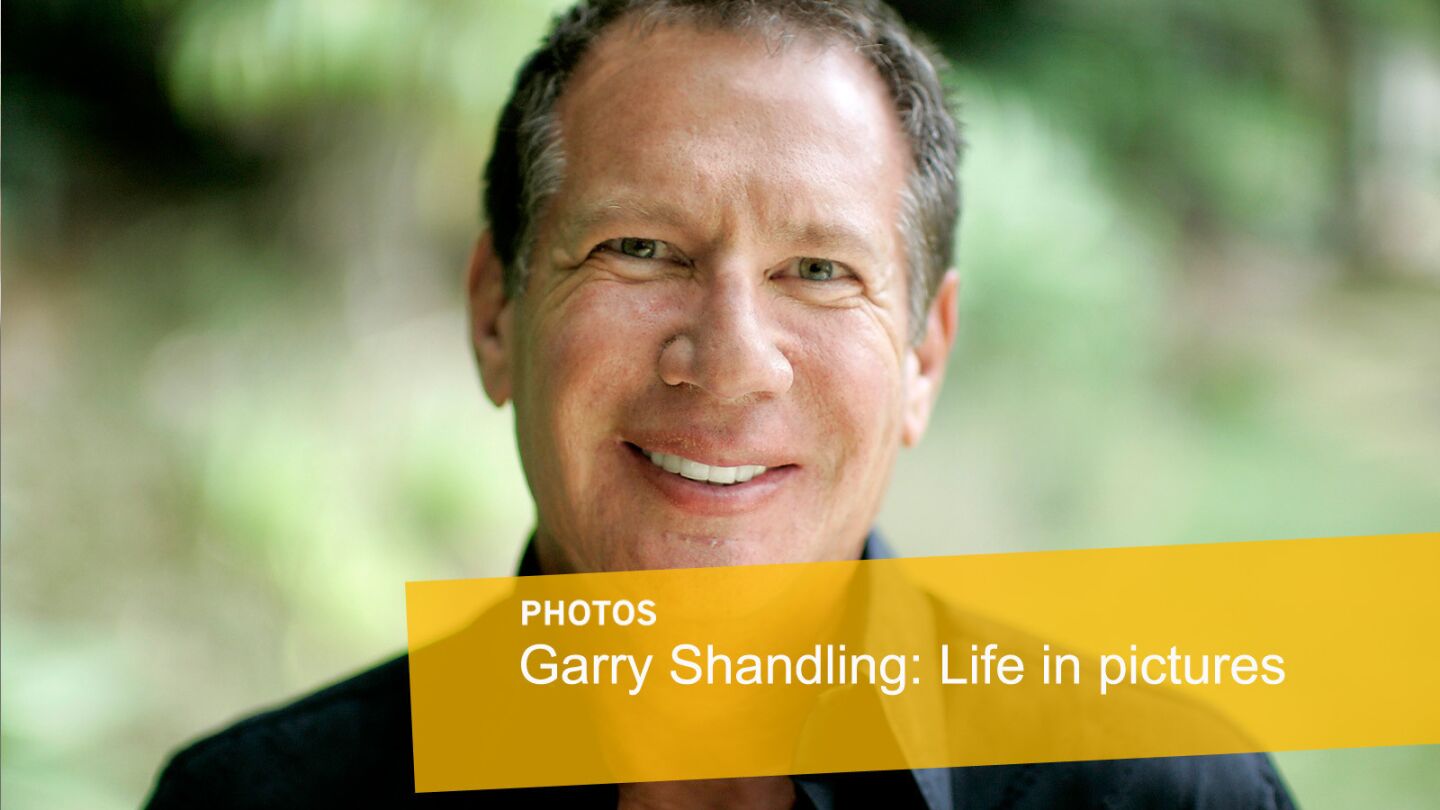 Comedy writer and actor Garry Shandling is shown at his Brentwood home in 2007.