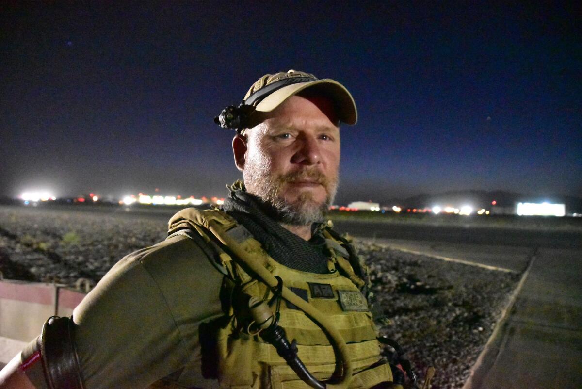 This May 29, 2016, photo shows David Gilkey, a veteran news photographer and video editor for National Public Radio, at Kandahar Airfield in Afghanistan.