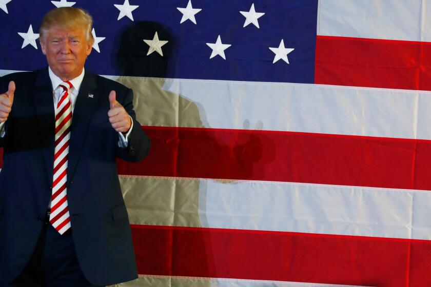 Donald Trump campaigns Tuesday in Colorado Springs, Colo.
