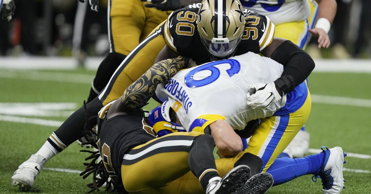 Seasons for Matthew Stafford, Rams hang in balance as QB is evaluated for concussion