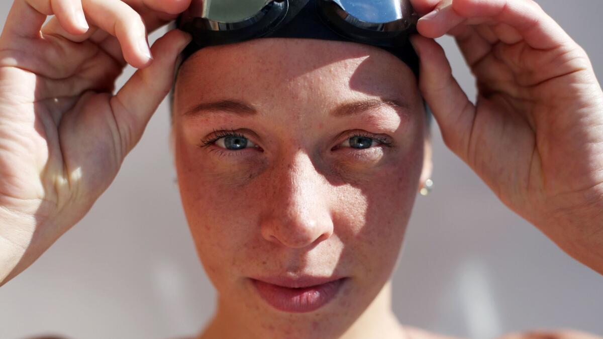 Louise Hansson, a junior, is a two-time Pac-12 champion in the 100-yard butterfly and an All-American in four individual events and four relays over two years.