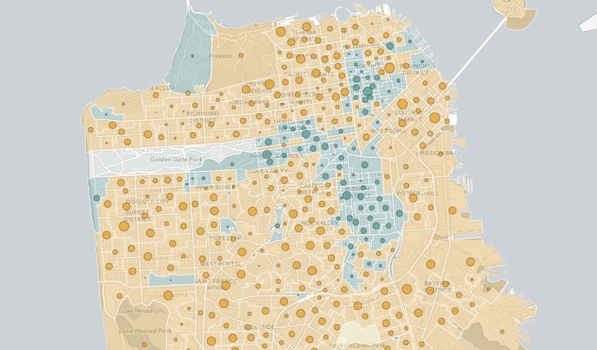 Here's how San Francisco voted on Propostion F, which limits short-term residential rentals.