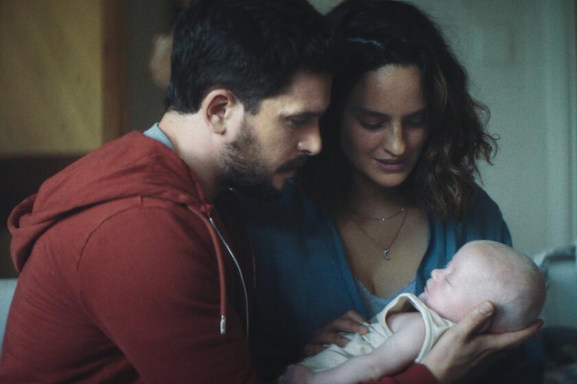 Kit Harrinton, left, and Noémie Merlant in 'Baby Ruby.'