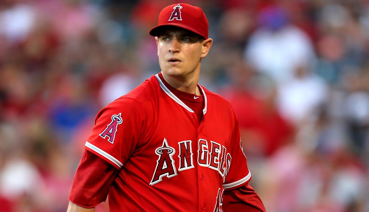 Angels ace Garrett Richards has not pitched since May 1.