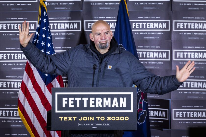 El senador demócrata John Fetterman es hospitalizado por depresión clínica