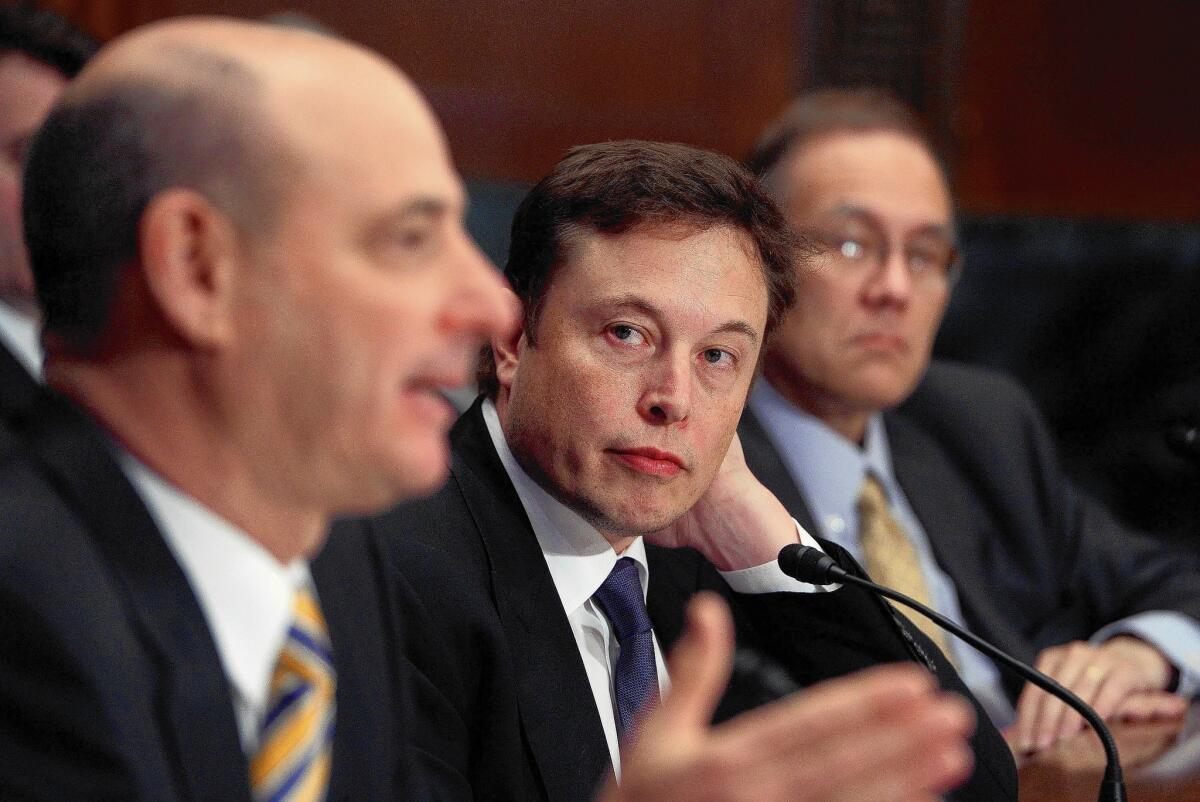 SpaceX chief Elon Musk told the U.S. Senate Appropriations Subcommittee on Defense that a virtual monopoly on U.S. government satellite launches has suppressed competition since 2006.